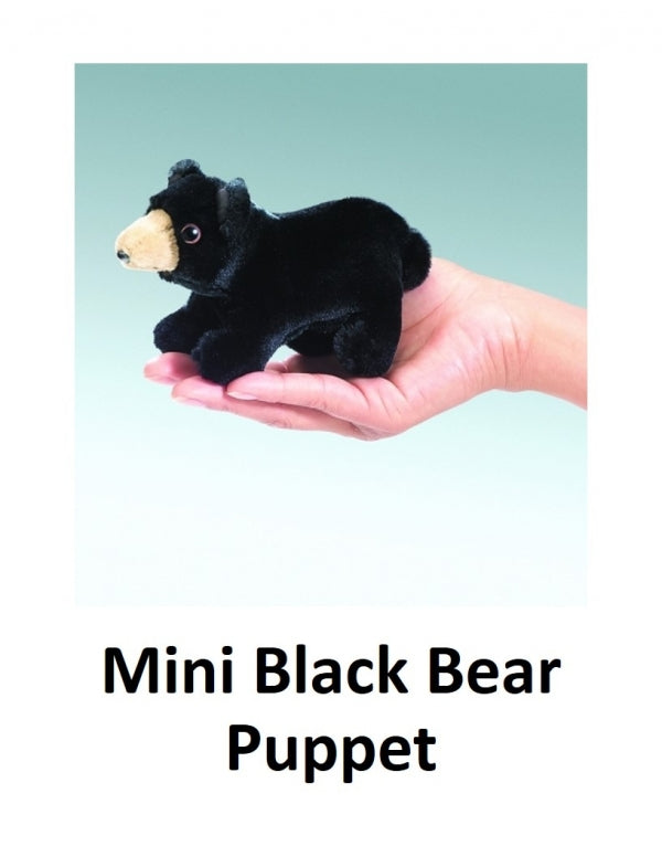 Mini Black Bear Puppet