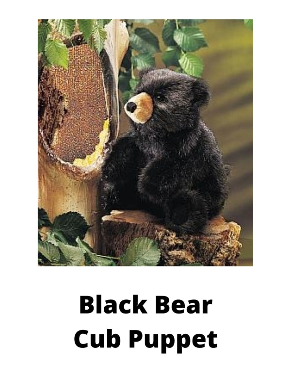 Black Bear Cub Puppet
