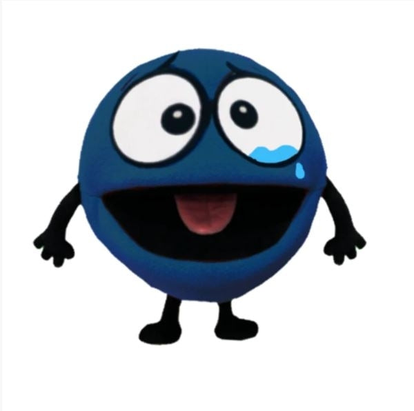 Little Spot Sadness Puppet Blue