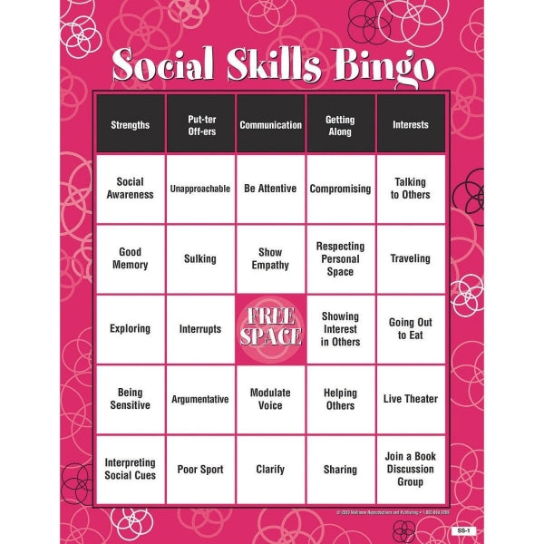 Social Skills Bingo Adult Version