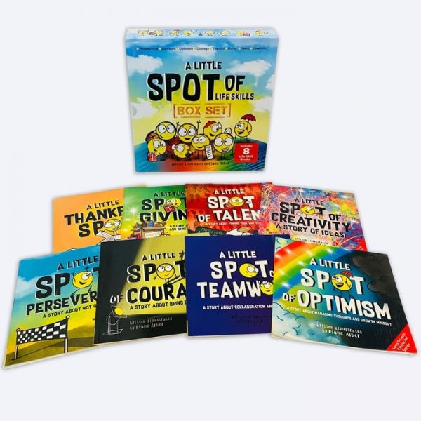 Little SPOT of Life Skills Box Set (8 Books: Courage, Perseverance, Teamwork, Talent, Thankful, Optimism, Creativity, & Giving)