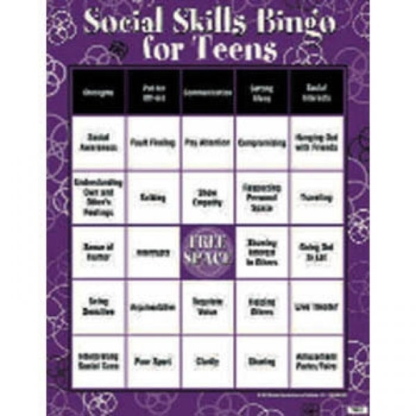 Social Skills Bingo For Teens