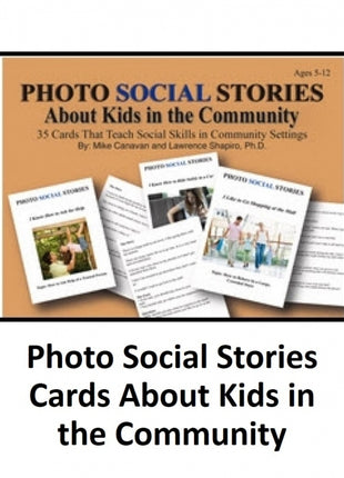Photo Social Stories Cards About Kids in the Community