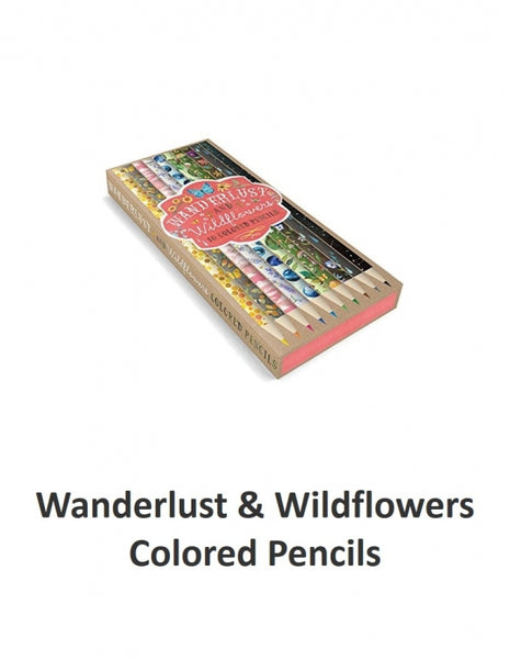 Wanderlust and Wildflowers coloured pencils