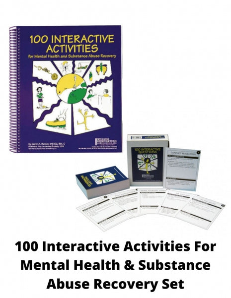 100 Interactive Activities For Mental Health & Substance Abuse Recovery Set