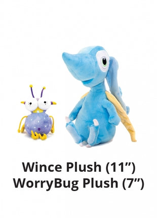 Wince Plush and WorryBug Plush Set