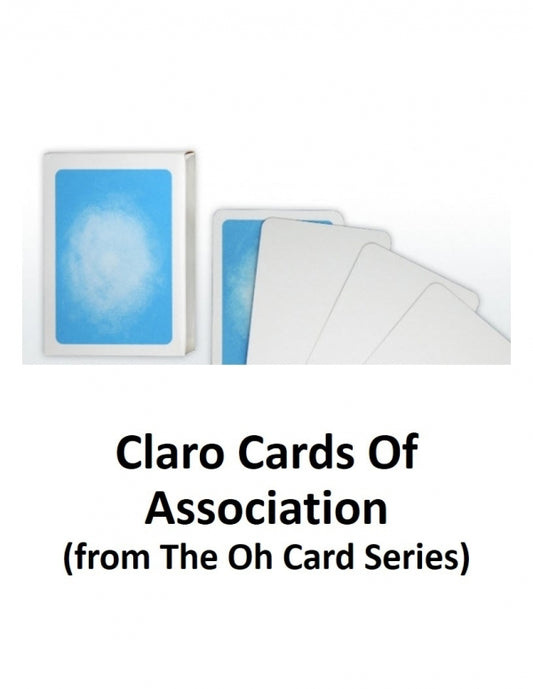 Claro Cards Of Association (from The Oh Card Series)