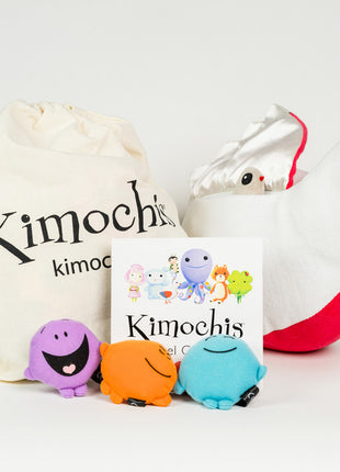 Kimochis® Lovey Dove 13" Plush Character in a Canvas Bag
