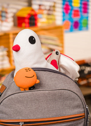 Kimochis® Lovey Dove 13" Plush Character in a Canvas Bag