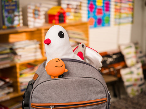 Kimochis® Lovey Dove 13" Plush Character in a Canvas Bag