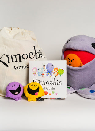 Kimochis® Huggtopus 13" Plush Character in a Canvas Bag