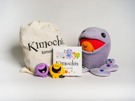 Kimochis® Huggtopus 13" Plush Character in a Canvas Bag