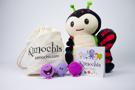 Kimochis® Bug 13" Plush Character in a Canvas Bag