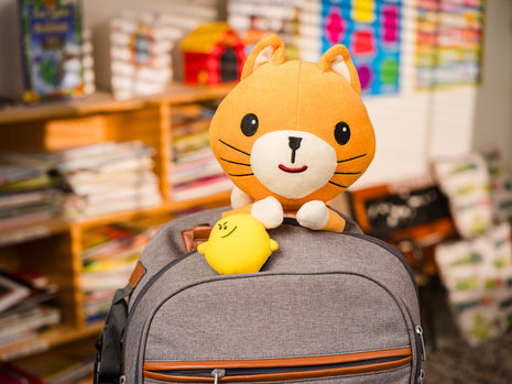 Kimochis® Cat 13" Plush Character in a Canvas Bag