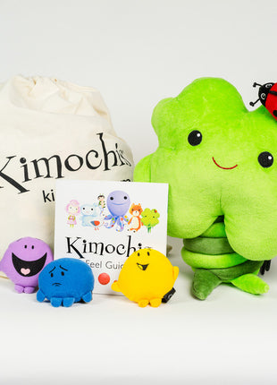 Kimochis® Clover 13" Plush Character in a Canvas Bag