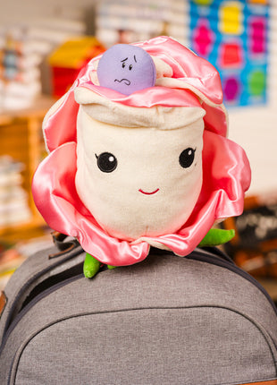 Kimochis® Bella Rose 13" Plush Character in a Canvas Bag