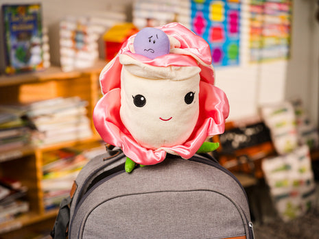 Kimochis® Bella Rose 13" Plush Character in a Canvas Bag