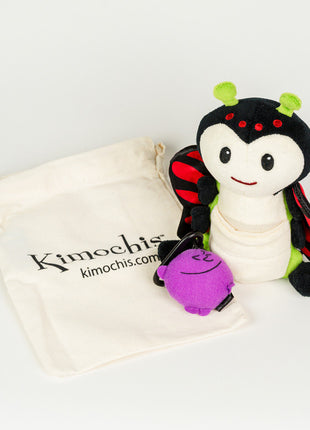 Kimochis® Bug 6" Plush Character in a Canvas Bag