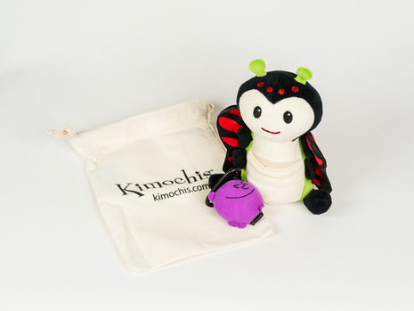Kimochis® Bug 6" Plush Character in a Canvas Bag