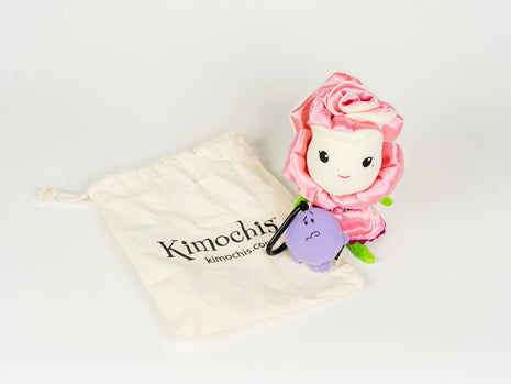 Kimochis® Bella Rose 6" Plush Character in a Canvas Bag
