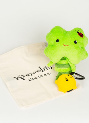Kimochis® Clover 6' Plush Character in a Canvas Bag