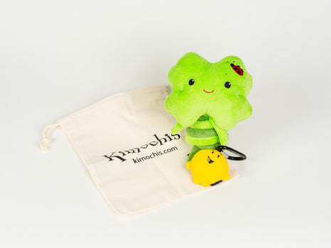 Kimochis® Clover 6' Plush Character in a Canvas Bag