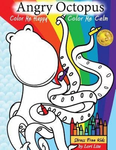 Angry Octopus Color Me Happy, Color Me Calm