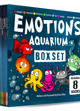 Emotions Aquarium 8 Book Box Set (Books 1-8: Axolotl, Guppy, Clam, Octopus, Lobster, Pufferfish, Seahorse, & Aquarium Crew)
