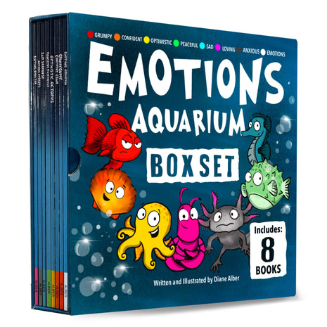 Emotions Aquarium 8 Book Box Set (Books 1-8: Axolotl, Guppy, Clam, Octopus, Lobster, Pufferfish, Seahorse, & Aquarium Crew)