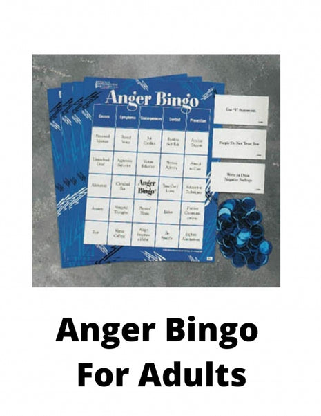 Anger Bingo For Adults