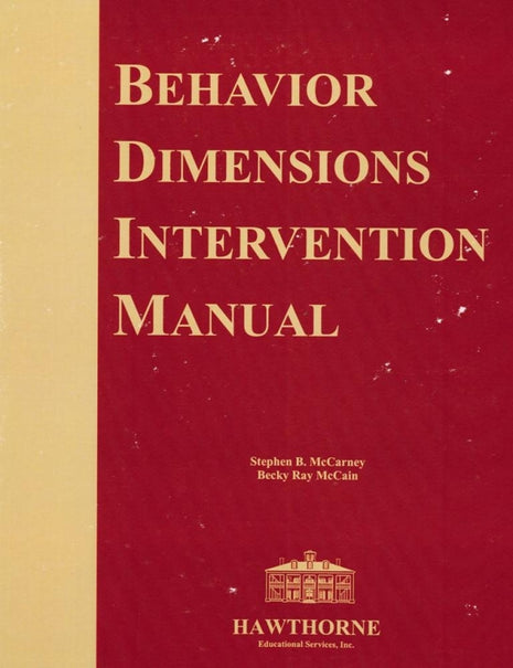 Behavior Dimensions Intervention Manual