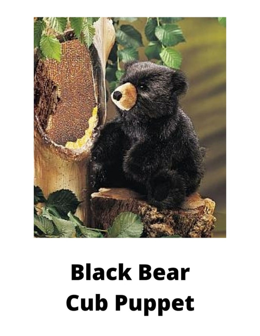 Black Bear Cub Puppet