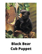 Black Bear Cub Puppet