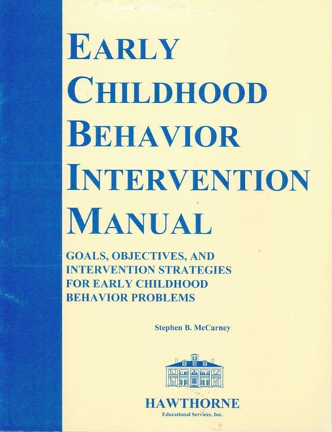 Early Childhood Behavior Intervention Manual