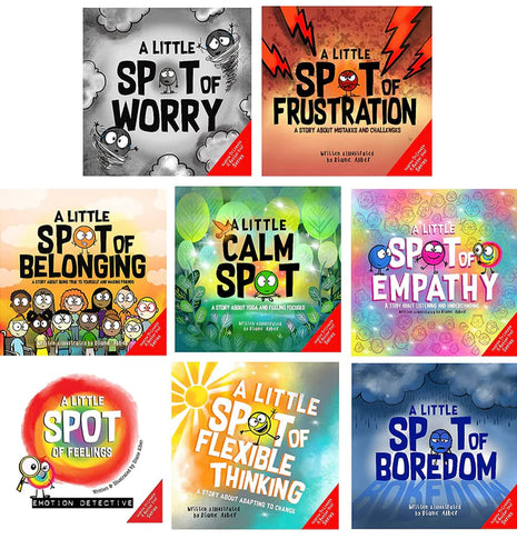 Little SPOT of Feelings Box Set  (8 Books: Empathy, Frustration, Calm, Worry, Belonging, Flexible Thinking, Boredom and Feelings: Emotion Detective),