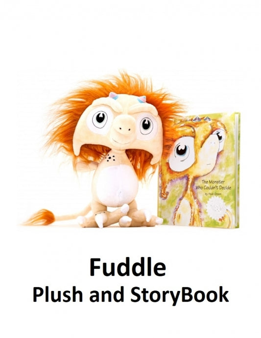 Fuddle Plush and Storybook Set Worry Woo