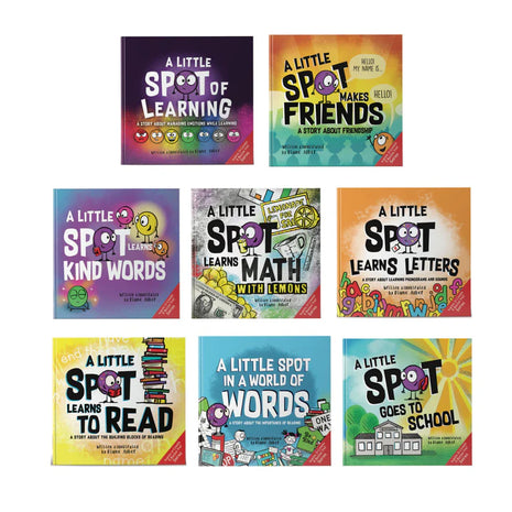 Little SPOT of Learning Box Set (8 Books: Kind Words, Friendship, Learning with Emotions, Goes to School, Letters, Words, Reading, Math)