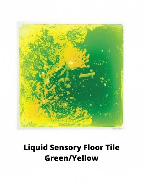 Liquid Sensory Floor Tile - Green/Yellow