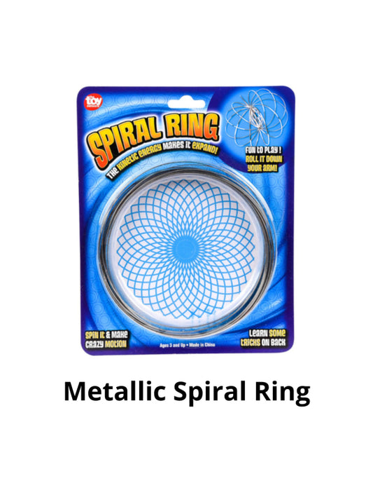 Metallic Spiral Ring