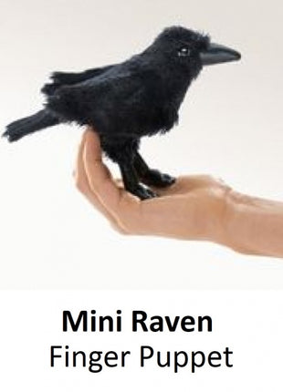 Mini Raven Finger Puppet
