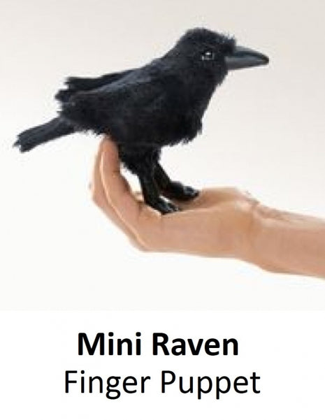 Mini Raven Finger Puppet