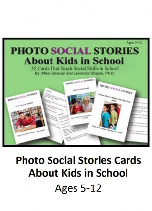 Photo Social Stories Cards About Kids in School