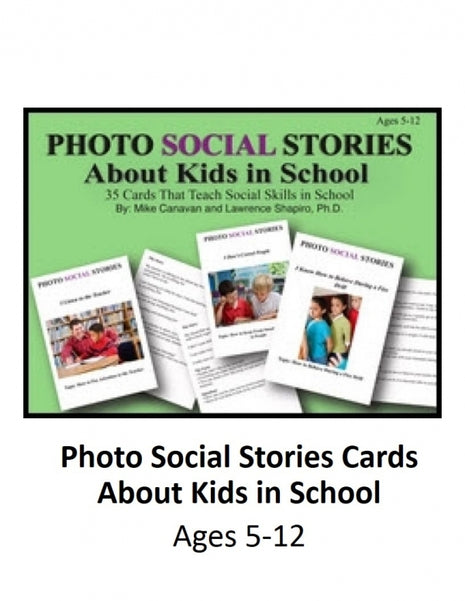 Photo Social Stories Cards About Kids in School