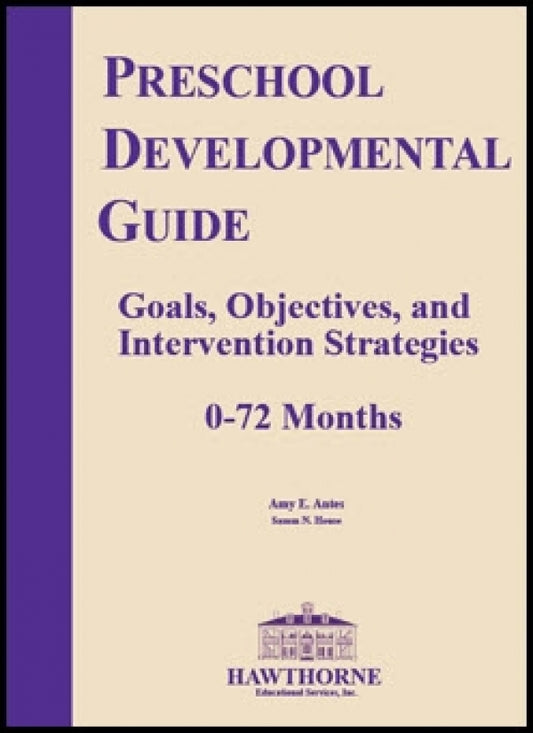 Preschool Developmental Guide