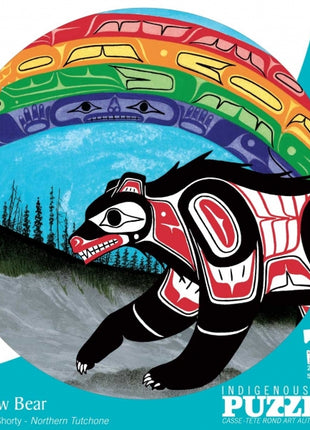 Rainbow Bear 500 Piece Round Puzzle