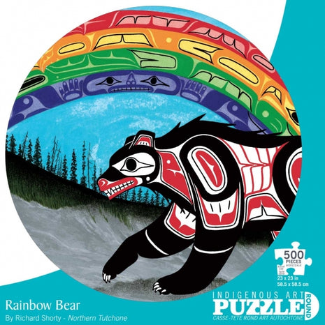 Rainbow Bear 500 Piece Round Puzzle