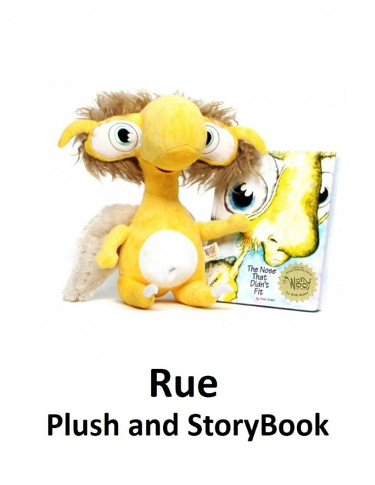 Rue Plush and Storybook Set Worry Woo