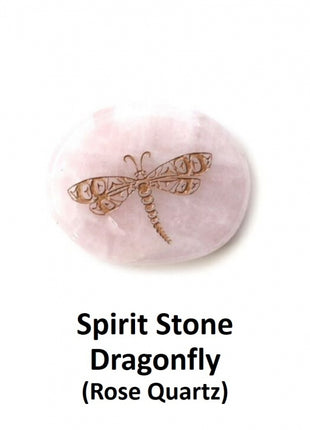 Spirit Stone - Rose Quartz <br>Dragonfly