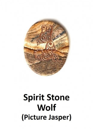 Spirit Stone - Picture Jasper<br> Wolf