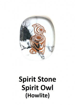 Spirit Stone - Howlite <br>Spirit Owl